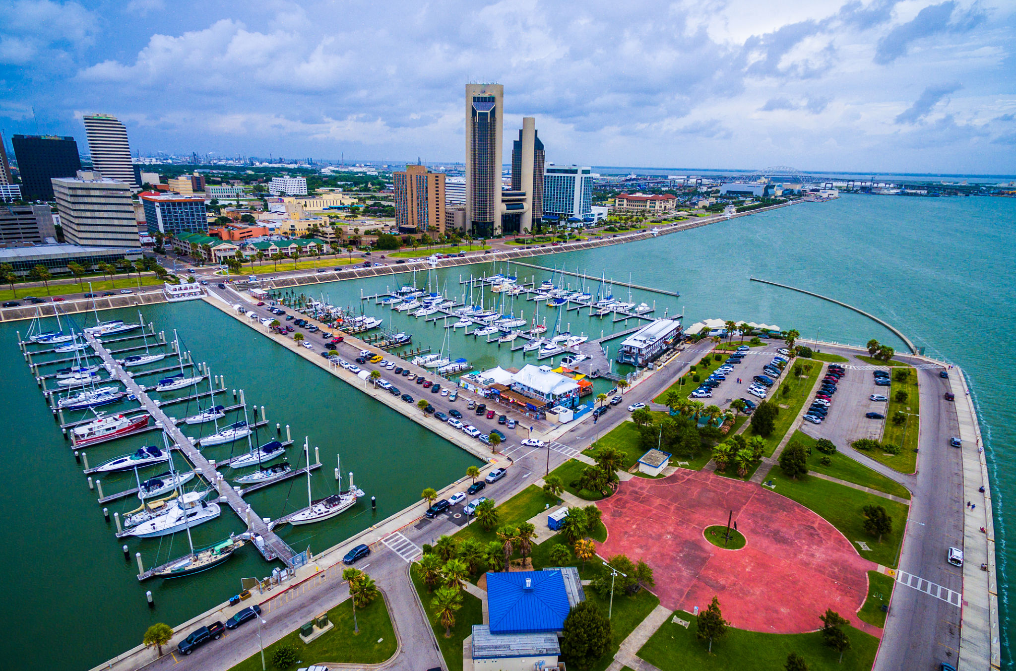 Corpus Christi Texas Aerial Over Marina Corpus Christi Texas Aerial Over Marina