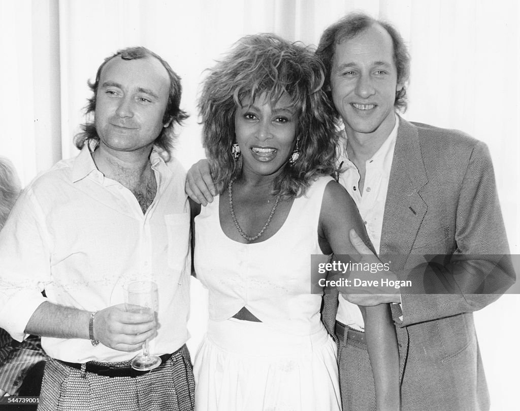 Phil Collins, Tina Turner And Mark Knopfler