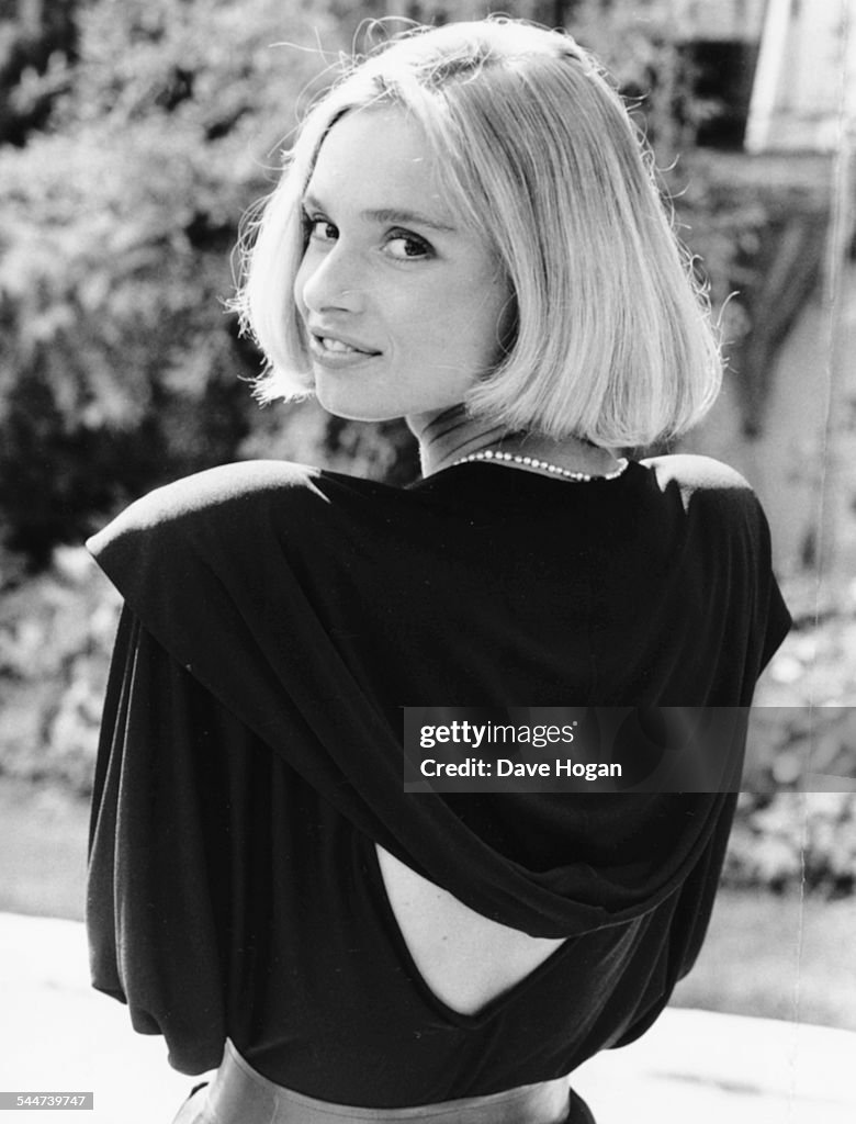 Portrait of actress Maryam d'Abo, the new Bond girl, in London