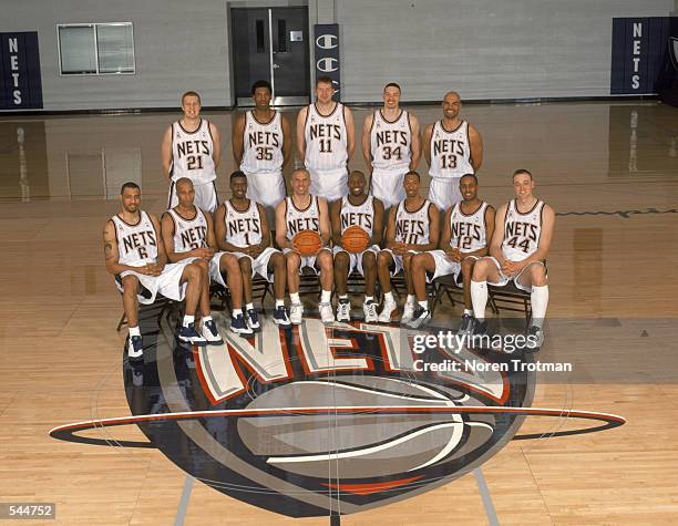 Team Photo of the New Jersey Nets - players only NOTE TO USER: User expressly acknowledges and agrees that, by downloading and/or using this...