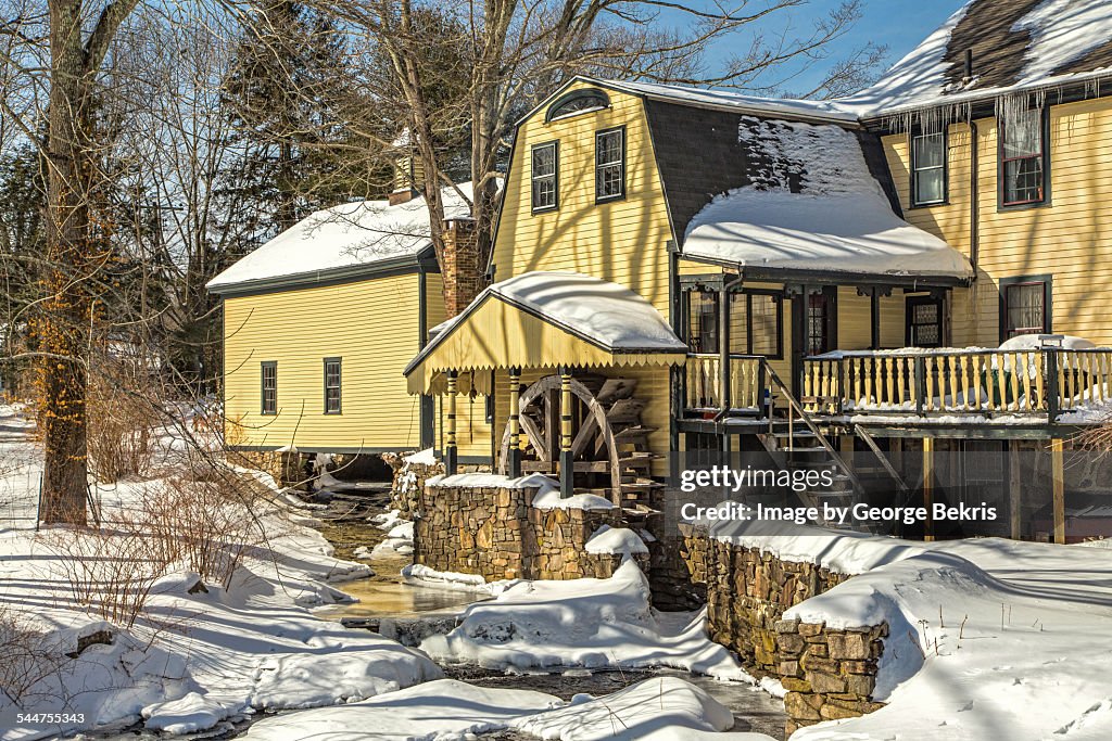 Grist Mill on a winter day