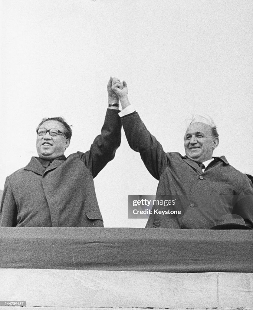 Kim Il Sung And Todor Zhivkov