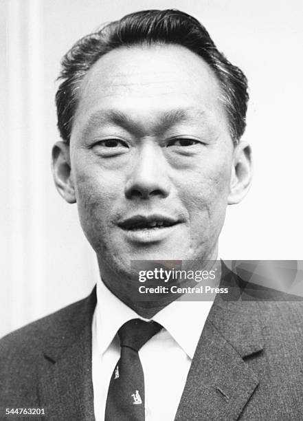 Portrait of Lee Kuan Yew, Prime Minister of Singapore, November 1976.