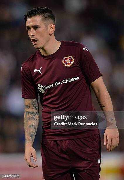 Jamie Walker of Heats in action during the UEFA Europa League First Qualifying Round match between Heart of Midlothian FC and FC Infonet Tallinn at...