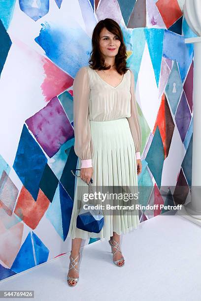 Actress Marina Hands attends the Schiaparelli Haute Couture Fall/Winter 2016-2017 show as part of Paris Fashion Week on July 4, 2016 in Paris, France.