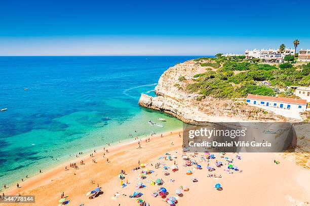 portugal beach, algarve, portimao - portimao stock pictures, royalty-free photos & images