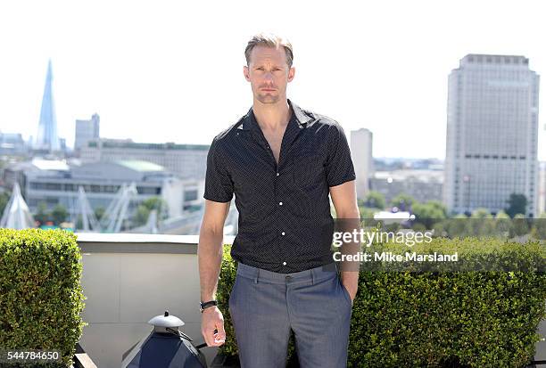 Alexander Skarsgrd attends a Photocall for the film "The Legend Of Tarzan" at Corinthia London on July 4, 2016 in London, England.