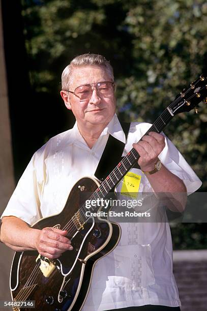 Scotty Moore performing at Summerstage in Central Park, New York City on July 26, 1997.