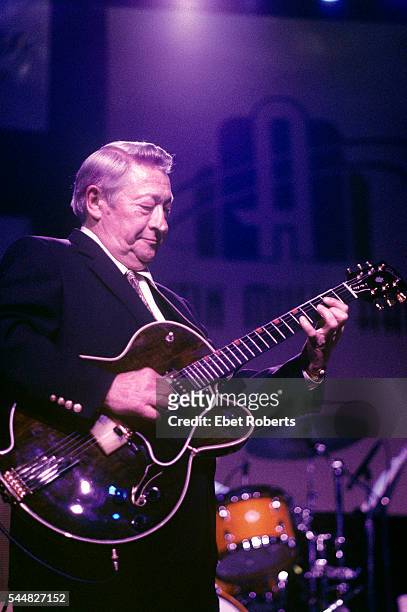 Scotty Moore performing at the Austin Music Hall in Austin, Texas on March 15, 1997.