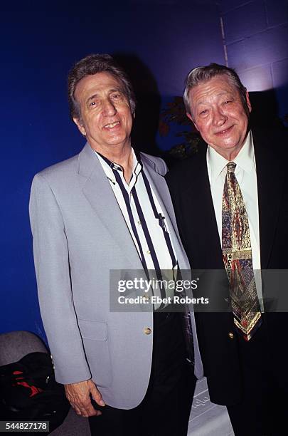 Scotty Moore and DJ Fontana at the Austin Music Hall in Austin, Texas on March 15, 1997.