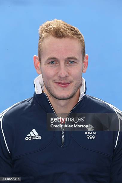 David Ames of Team GB during the Announcement of Hockey Athletes Named in Team GB for the Rio 2016 Olympic Games at the Bisham Abbey National Sports...