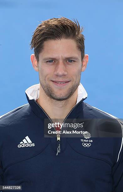 Mark Gleghorne of Team GB during the Announcement of Hockey Athletes Named in Team GB for the Rio 2016 Olympic Games at the Bisham Abbey National...