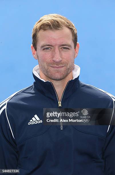 Dan Shingles of Team GB during the Announcement of Hockey Athletes Named in Team GB for the Rio 2016 Olympic Games at the Bisham Abbey National...
