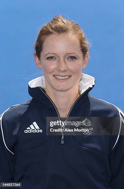 Helen Richardson-Walsh of Team GB during the Announcement of Hockey Athletes Named in Team GB for the Rio 2016 Olympic Games at the Bisham Abbey...
