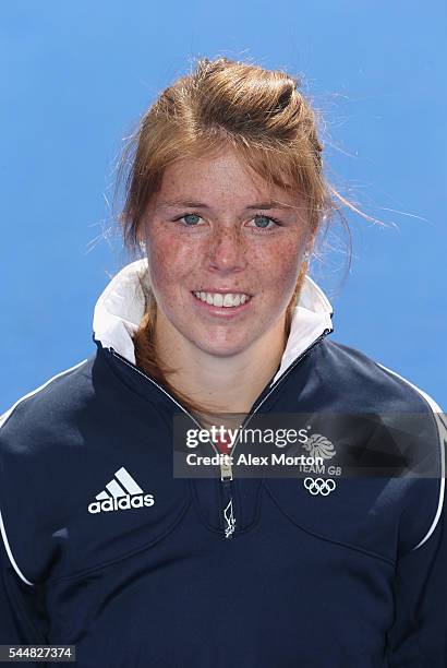 Joanna Leigh of Team GB during the Announcement of Hockey Athletes Named in Team GB for the Rio 2016 Olympic Games at the Bisham Abbey National...