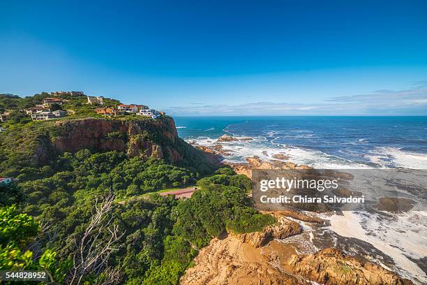 view point eastern knysna head, south africa - garden route stock-fotos und bilder