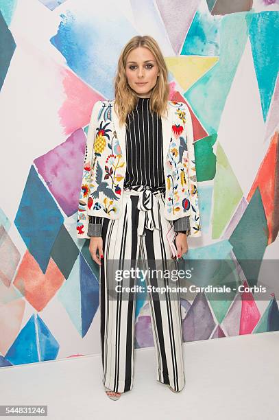 Olivia Palermo attends the Schiaparelli Haute Couture Fall/Winter 2016-2017 show as part of Paris Fashion Week on July 4, 2016 in Paris, France.