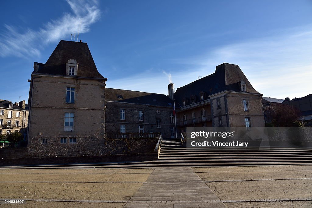 City hall of dinan french brittany