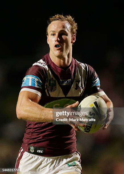 Daly Cherry-Evans of the Sea Eagles in action during the round 17 NRL match between the Manly Sea Eagles and the St George Illawarra Dragons at...