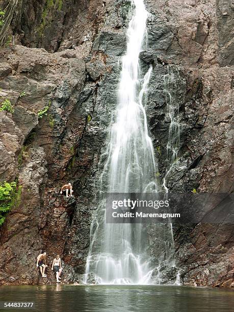 leliyn edith falls inside nitmiluk national park - edith falls stock pictures, royalty-free photos & images