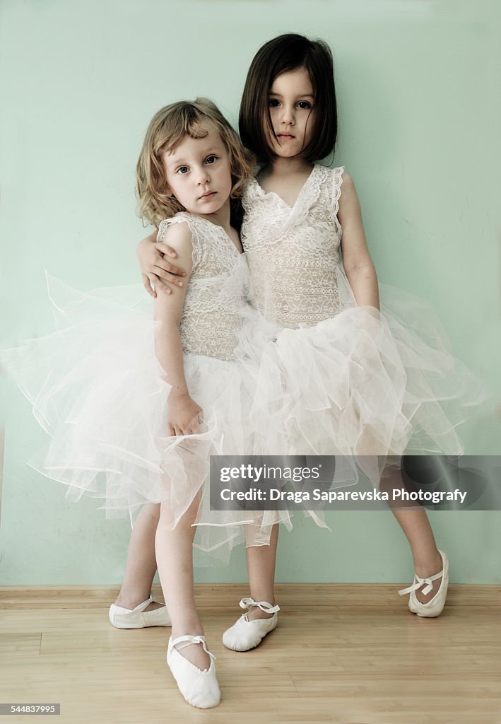 Two little ballet dancers