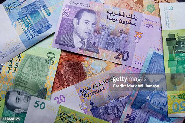 moroccan currency. - dirham stock pictures, royalty-free photos & images