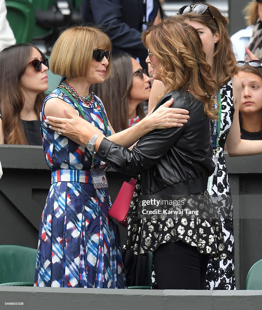 Celebrities Attend Wimbledon