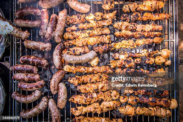 grilled meats - pretoria stock pictures, royalty-free photos & images