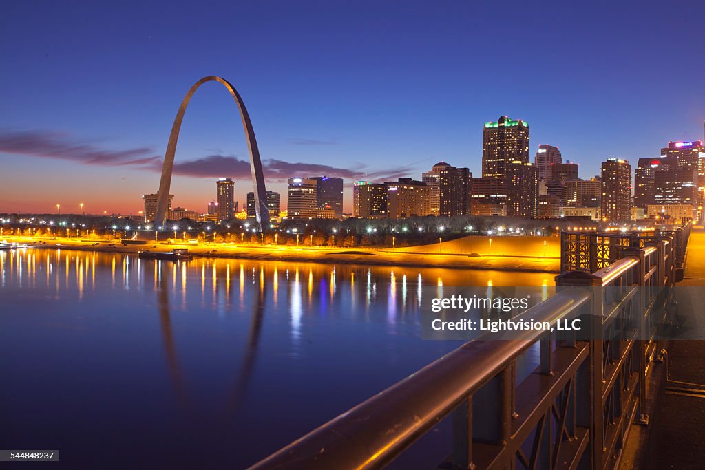 Sunset in St. Louis, Missouri