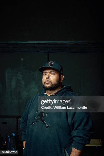 Dalek Rapper Rapper Dalek is photographed for Self Assignment on April 30, 2015 in ...