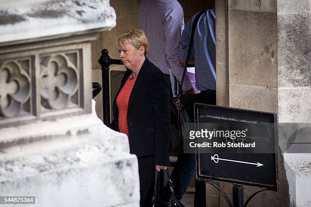 Angela Eagle, Member of Parliament for Wallasey, walks in the grounds of Houses of Parliament on July 4, 2016 in London, England. The United Kingdom...