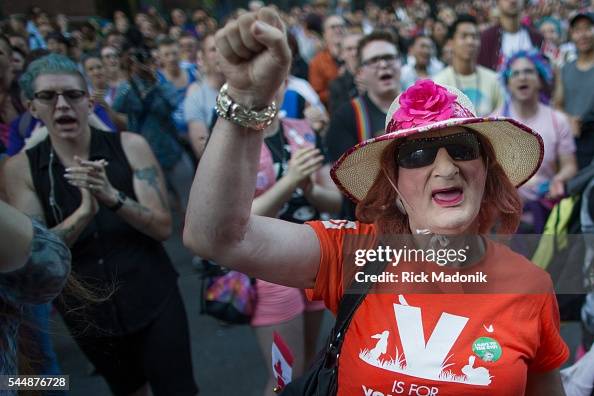 The Trans march takes place after a rally. All part of the final ...