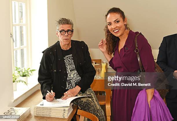 Judy Blame and Princess Alia Al-Senussi attend as Judy Blame signs copies of "The House Of Beauty And Culture" by Kasia Maciejowska, edited by Gregor...