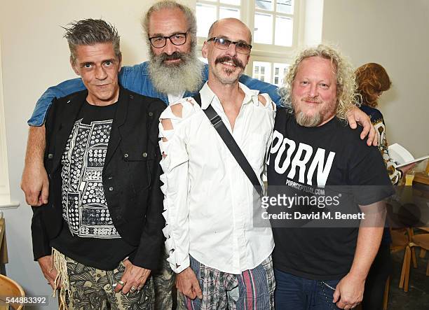Judy Blame, Mark Le Bon, Richard Torry and Jeffrey Hinton attend as Judy Blame signs copies of "The House Of Beauty And Culture" by Kasia...