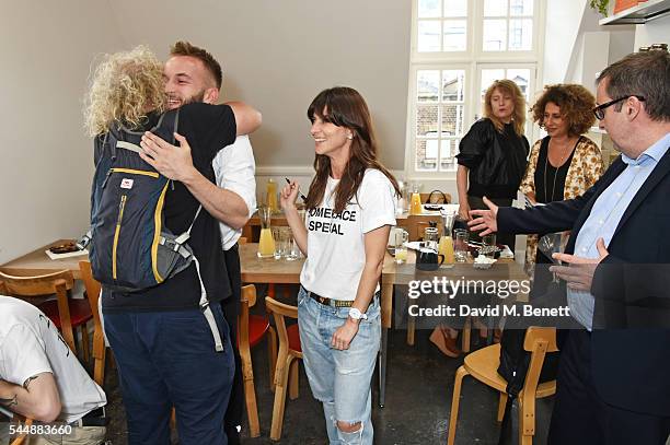 Kasia Maciejowska and guest attend as Judy Blame signs copies of "The House Of Beauty And Culture" by Kasia Maciejowska, edited by Gregor Muir, at...