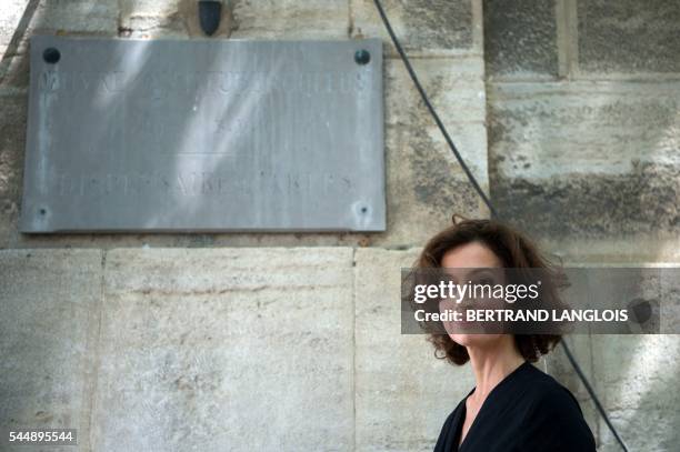 French Culture Minister Audrey Azoulay visits the photography festival "Rencontres de la photographie d'Arles 2016" in Arles, southern France, on...