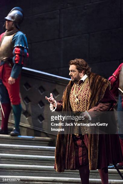 Spanish tenor Placido Domingo performs during the final dress rehearsal prior to the season premiere of the Metropolitan Opera/Pier Luigi Samaritani...