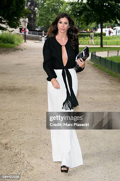 Christina Pitanguy attends the Giambattista Valli Haute Couture Fall/Winter 2016-2017 show as part of Paris Fashion Week on July 4, 2016 in Paris,...