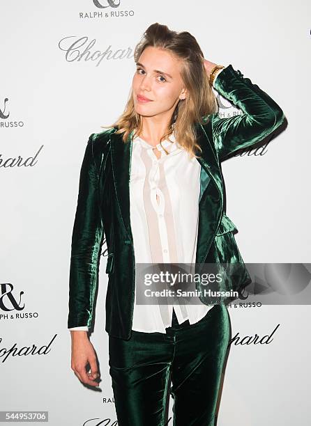 Gaia Weiss attends the Ralph & Russo And Chopard Host Dinner as part of Paris Fashion Week on July 4, 2016 in Paris, France.