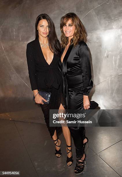 Adriana Lima and Yasmin Le Bon attend the Ralph & Russo And Chopard Host Dinner as part of Paris Fashion Week on July 4, 2016 in Paris, France.