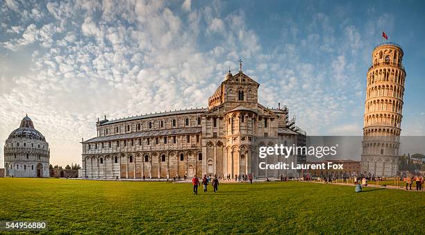 triple masterpiece - pisa italy stock pictures, royalty-free photos & images