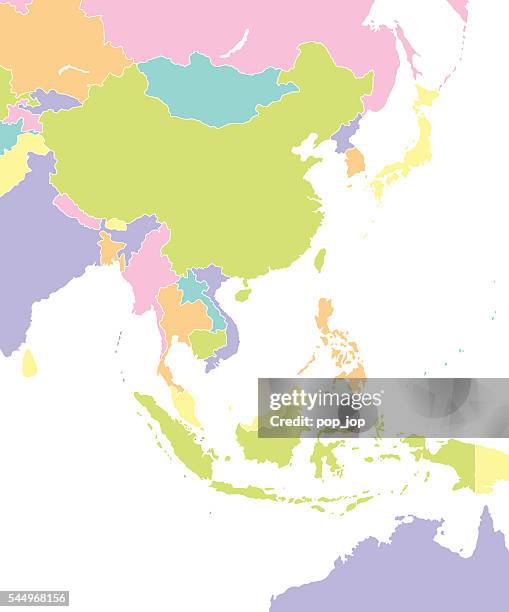 east asia map - bhutan map stock illustrations