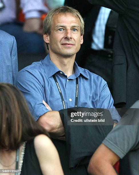 Klinsmann, Juergen - Football, Coach, FC Bayern Munich, Germany - at the Ernst Happel Stadium in Vienna , Germany - Spain during the Euro 2008