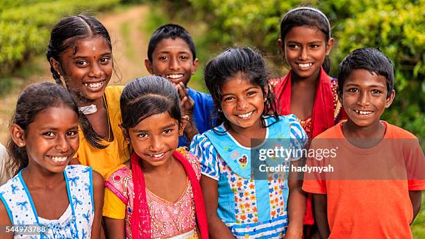 sri lankan young children near nuwara eliya, ceylon - sri lanka stock pictures, royalty-free photos & images