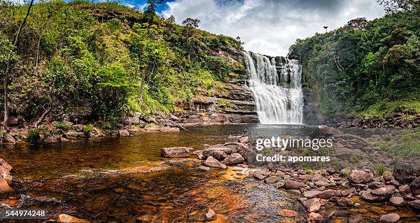 sakaika waterfall or salto sakaika. the gran sabana venezuela - guyana stock pictures, royalty-free photos & images