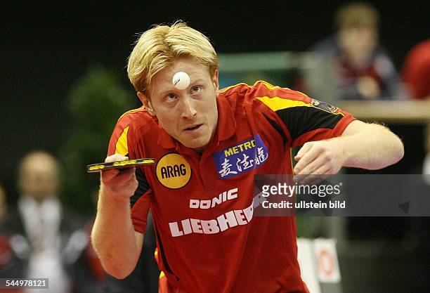 Suess, Christian - Sportsman, Table Tennis, Germany - in action during ERKE German Open in Berlin