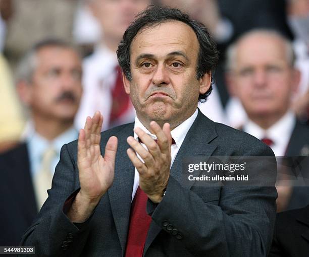 Platini, Michel - President, UEFA, France - at gthe Ernst-Happel Stadium in Vienna during the Euro 2008