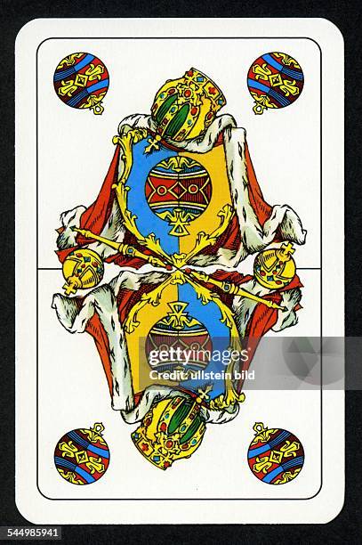 Germany - : Altenburger playing cards, Deutsches Blatt , playing card Schellen Daus oder Sau -