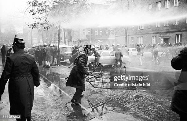 Germany - Berlin - West-Berlin: heavy rioting during a demonstration of students in favour of Horst Mahler