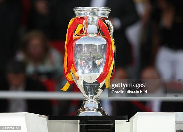 Austria - Vienna : Euro 2008 - the trophy for the Spanish European Champion at the Ernst Happel Stadium